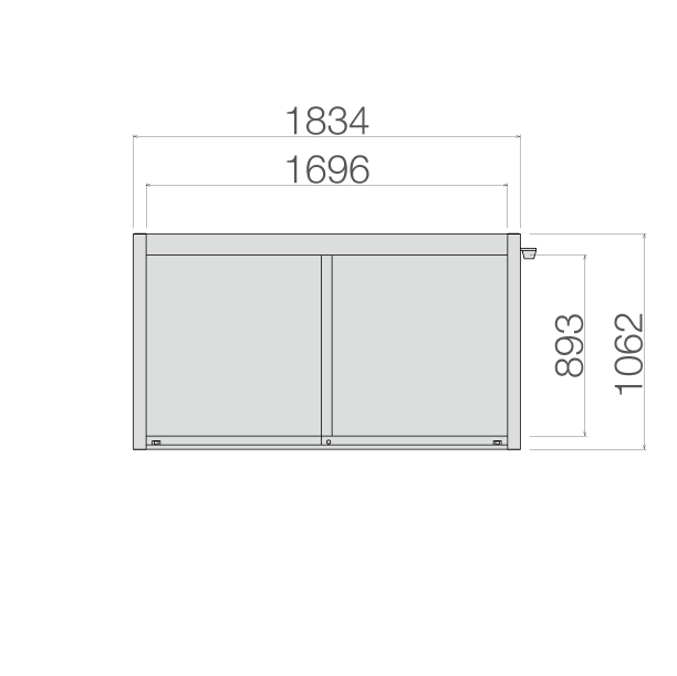 アルミ掲示板　AGP-1810W