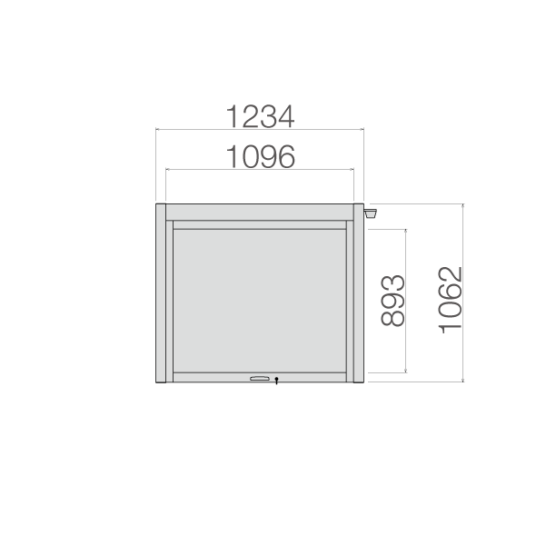 アルミ掲示板　AGS-1210W