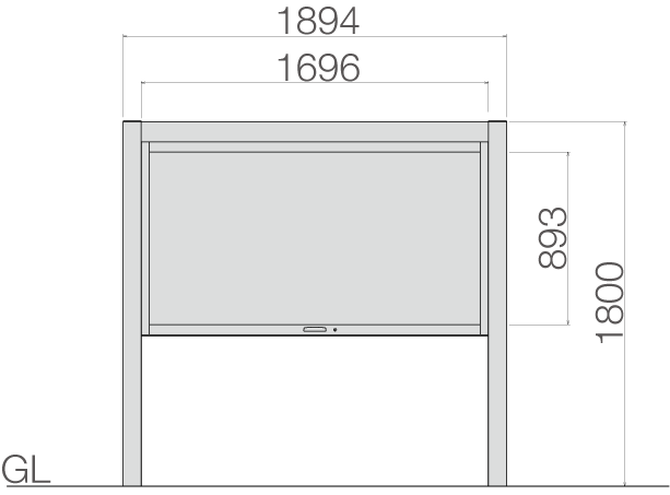 アルミ掲示板　AGS-1810