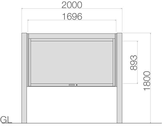 アルミ掲示板　RGS-1810